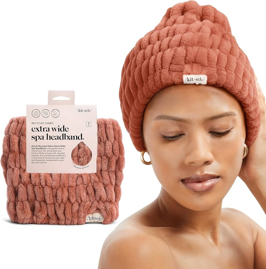 Kitsch Spa Headband for Women - Soft, Stretchy Skincare Headband for Washing Face, Makeup & Facia... | Amazon (US)