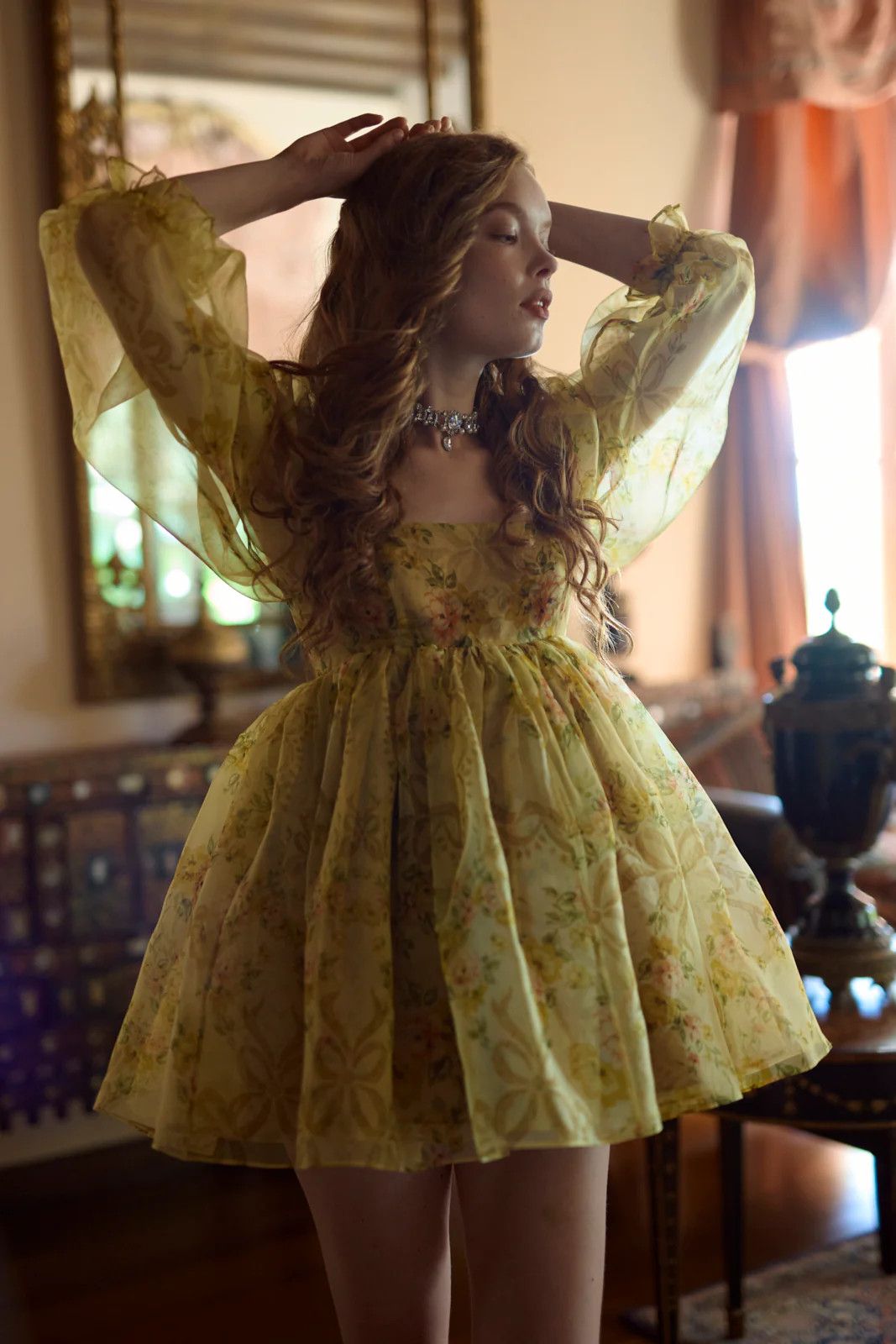 The Crème Brûlée Puff Dress | Selkie Collection