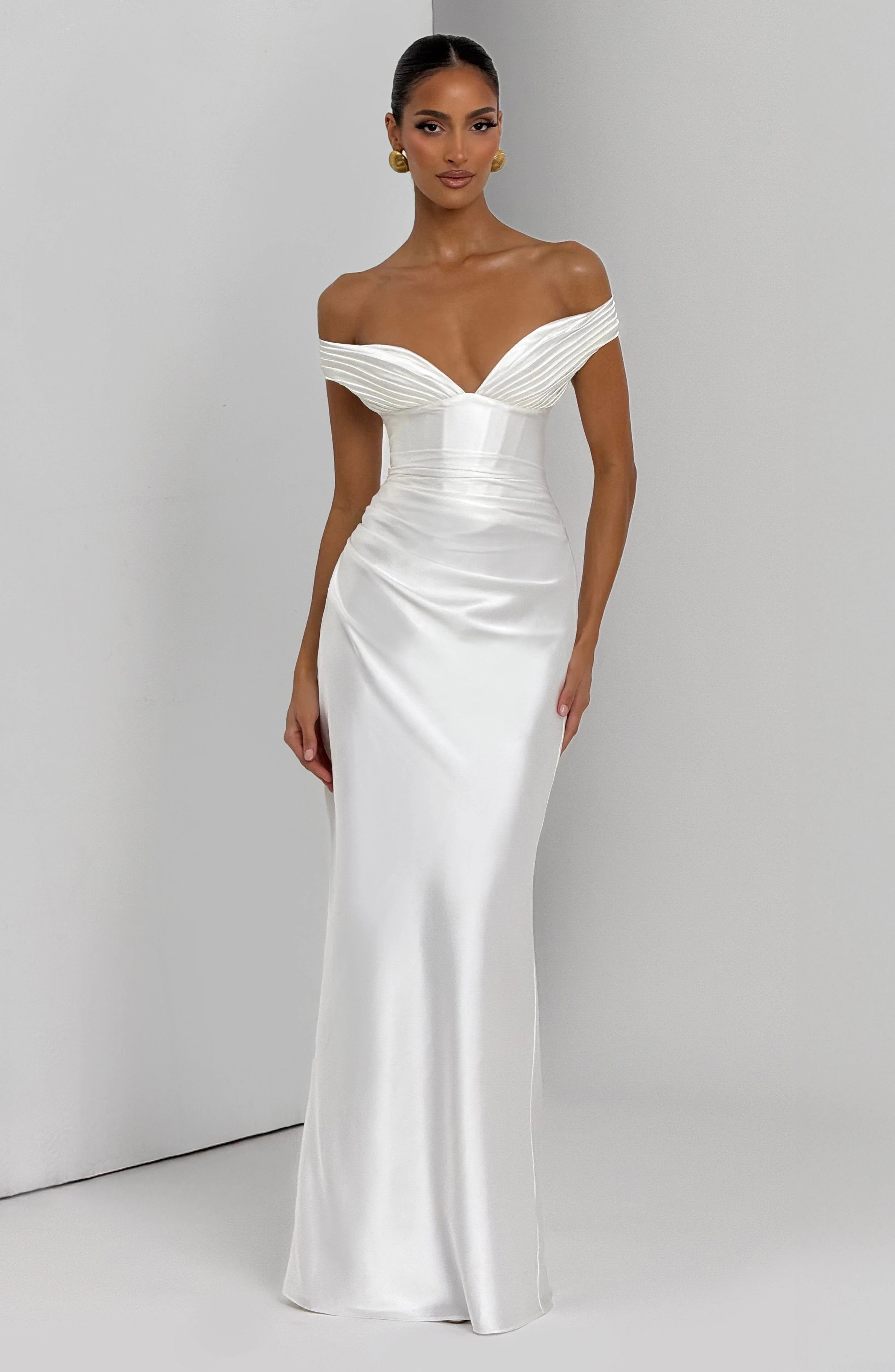 Aurelia Maxi Dress - Ivory | Babyboo (global)