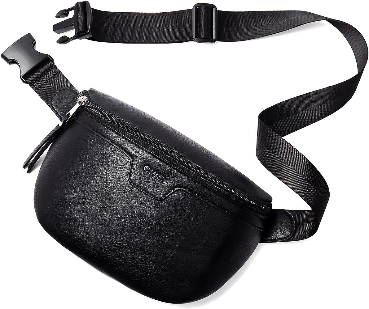 CLUCI Fanny Pack for Women, Waterproof Cross body Belt Bag with Adjustable Strap, Vegan Leather W... | Amazon (US)