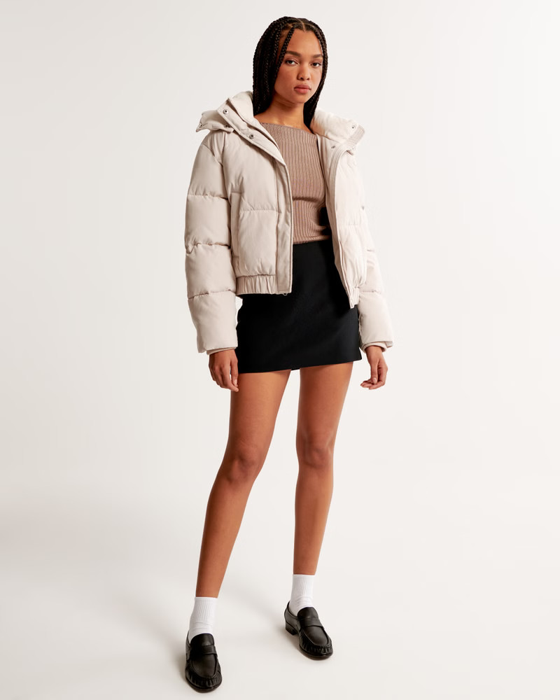 Women's Ultra Mini Puffer | Women's Coats & Jackets | Abercrombie.com | Abercrombie & Fitch (US)