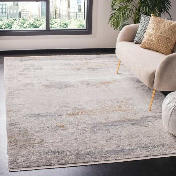 Safavieh Eclipse Migdalia Vintage Boho Abstract Viscose Rug with Fringe | Bed Bath & Beyond