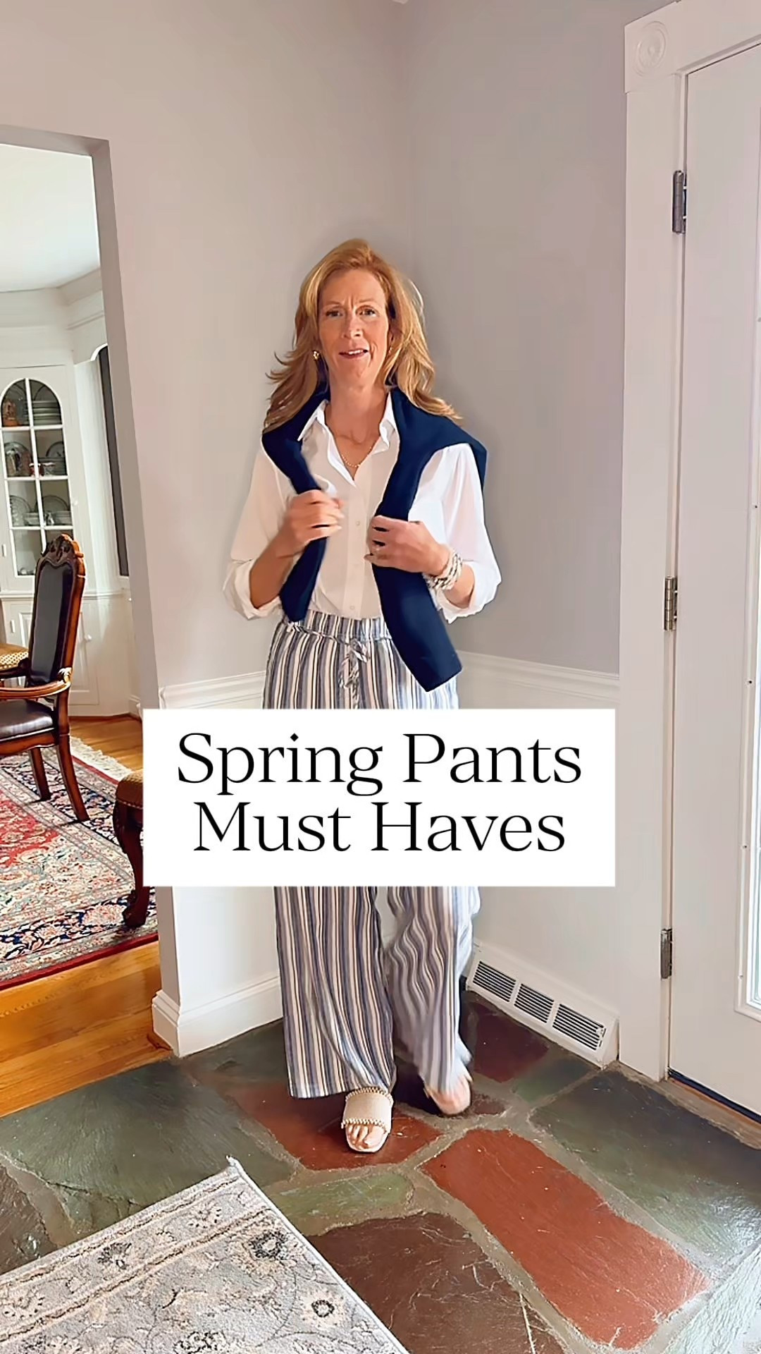 These @Target  pants are a must have for spring. I have them in both the blue and red (forgot the red ones at our home in Florida). I traveled in them and they are super comfortable and look amazing. Wearing a small, fits true to size. 

#LTKTravel #LTKootd #LTKOver40