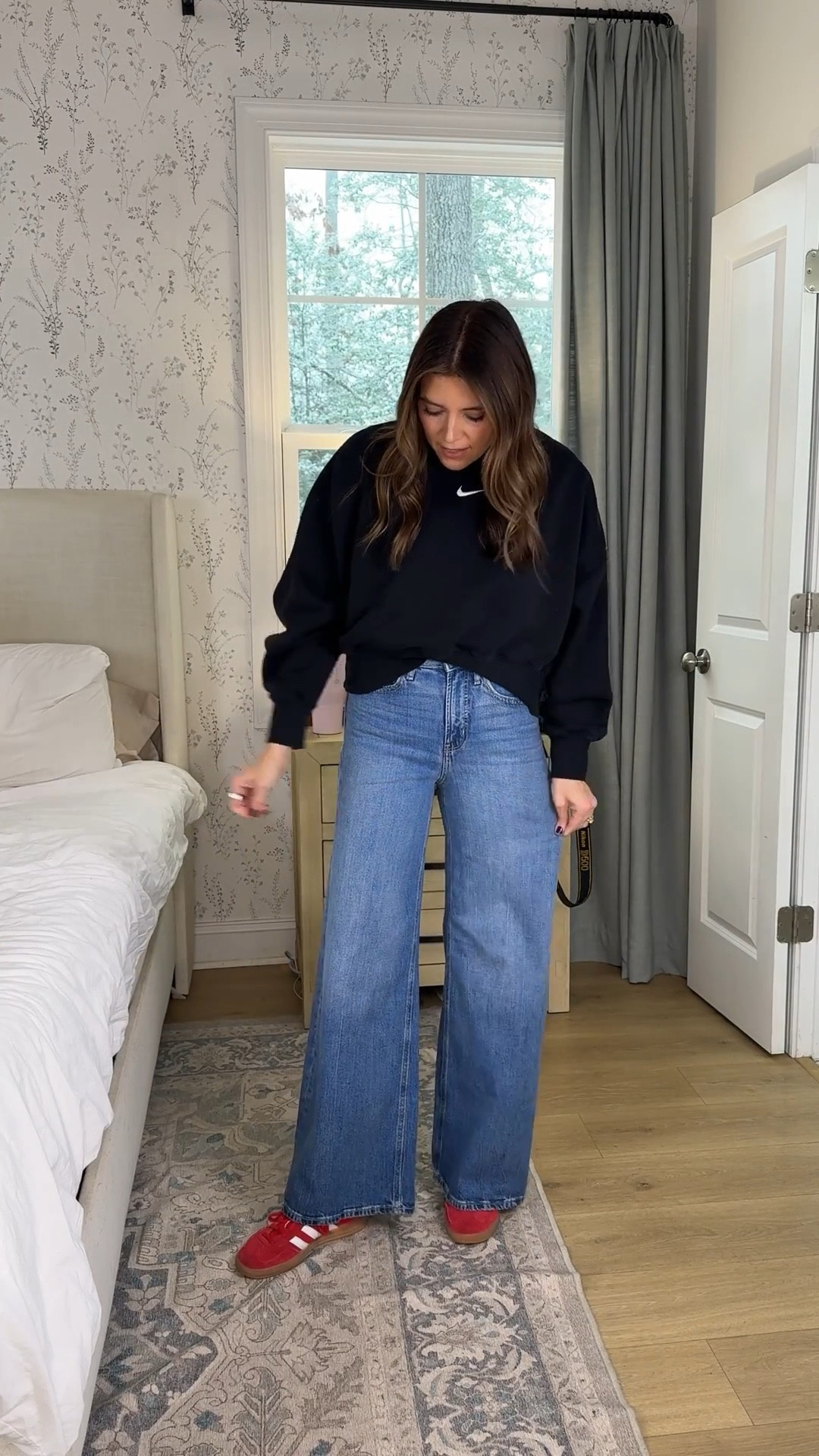 Our favorite old navy jeans now in a slightly wider leg! Wide leg jeans 40% off!! In a size 2 regular length. I’m 5’7” 

#LTKFindsUnder50 #LTKOver40 #LTKSaleAlert