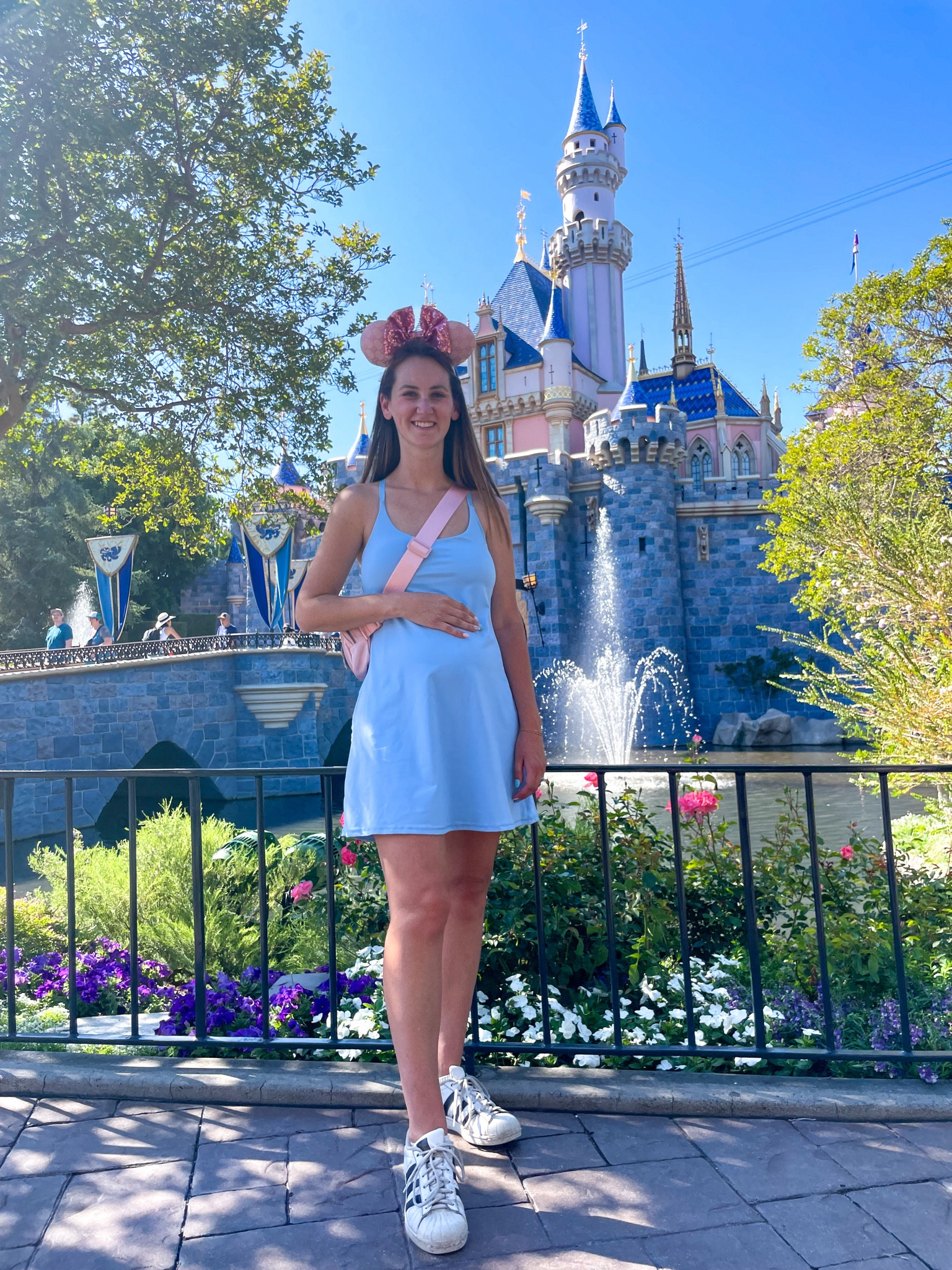 Wore this bump-friendly tennis dress to Disneyland! I’m 24 weeks pregnant & wearing a size small. 

#LTKTravel #LTKFindsUnder100 #LTKBump