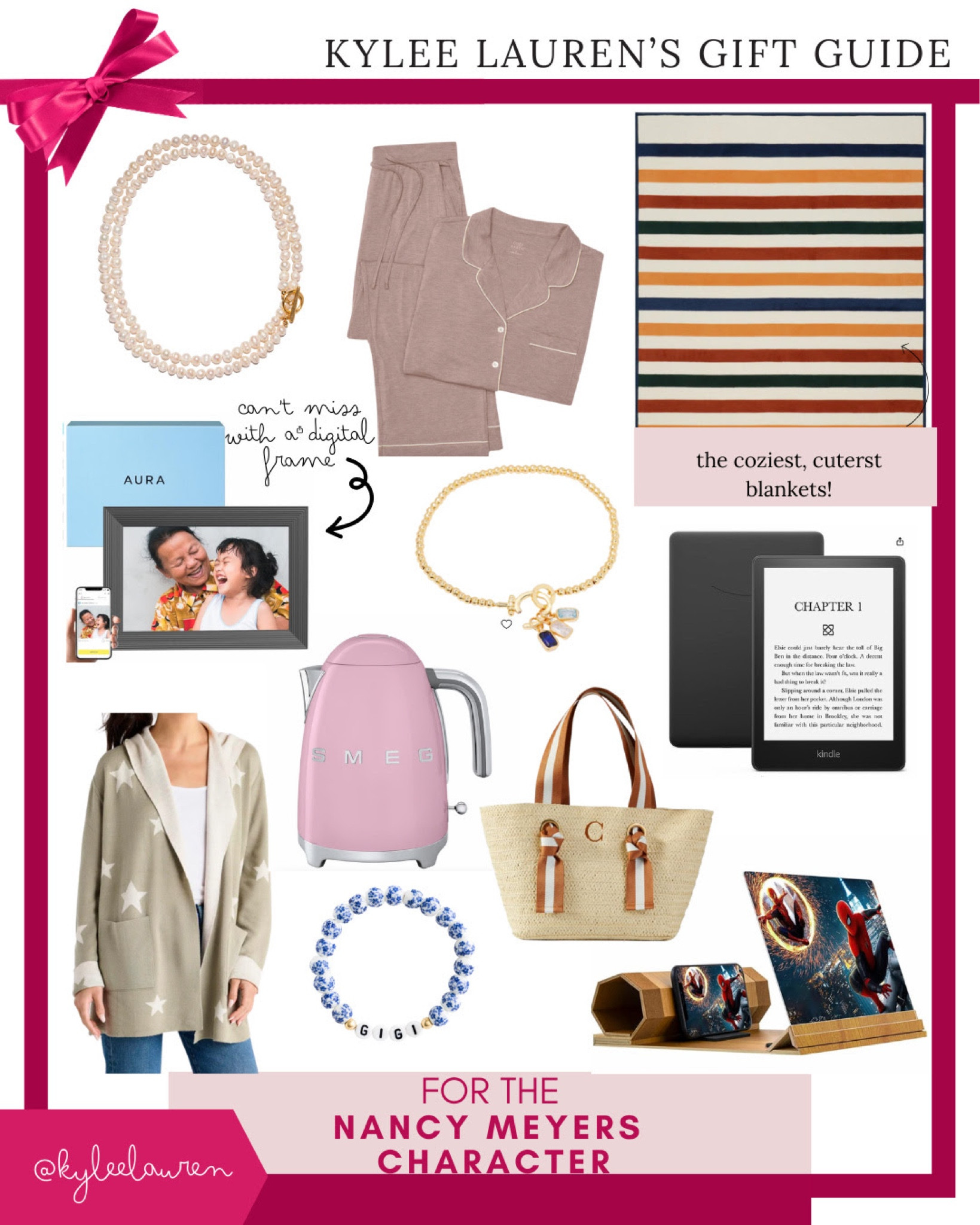 If there's one filmmaker who effortlessly captures the essence of coastal chic, cozy sophistication, and timeless style, it's Nancy Meyers. From dreamy beach houses to warm and inviting interiors, Meyers' characters exude a sense of comfort and elegance that we all secretly crave in our lives. If you have a friend or family member who embodies the spirit of a Nancy Meyers character – perhaps even with a touch of grandmotherly charm – this gift guide is tailor-made for them.

#LTKHoliday #LTKsalealert #LTKGiftGuide