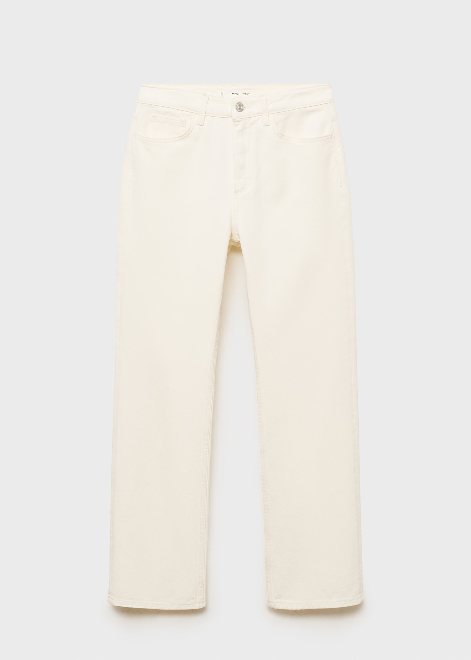 Matilda medium-rise straight-fit jeans - Women | MANGO United Kingdom | MANGO (UK)