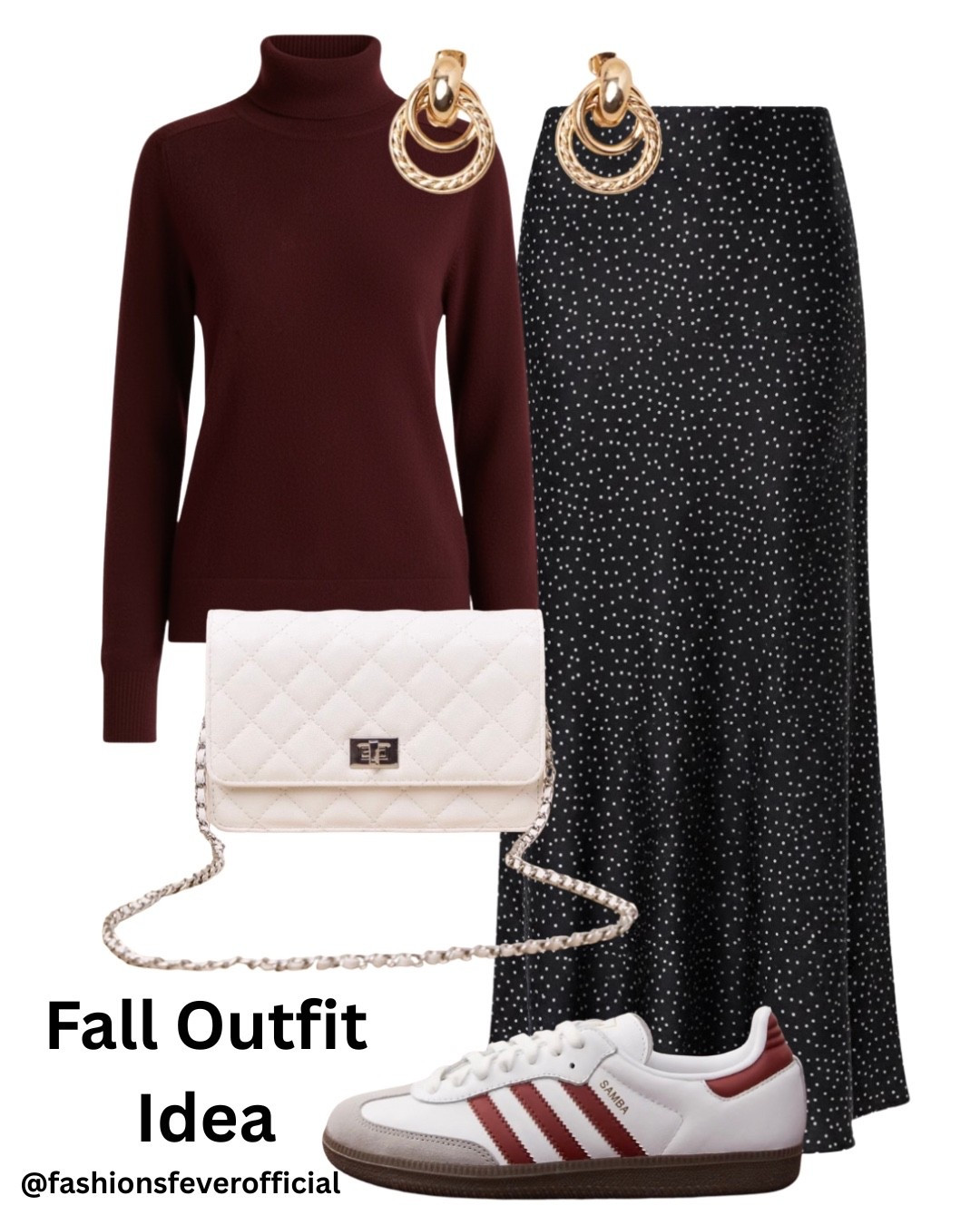 Fall outfits casual never looked this chic 🍂✨ Elevate your autumn style with a textured knit burgundy sweater top, paired effortlessly with a satin skirt and Adidas Samba for that perfect blend of comfort and cool. These timeless layers redefine elevated casual outfit ideas for women in 2025, cozy, modern, and totally you. 
#ltkfashion #ltkfall


#LTKShoeCrush #LTKSeasonal #LTKStyleTip