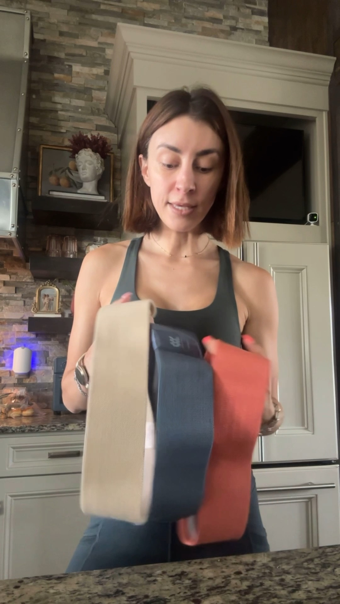 Affordable non-slip resistance workout bands - love these!! And they come in a pack with light, medium, and heavy resistance.