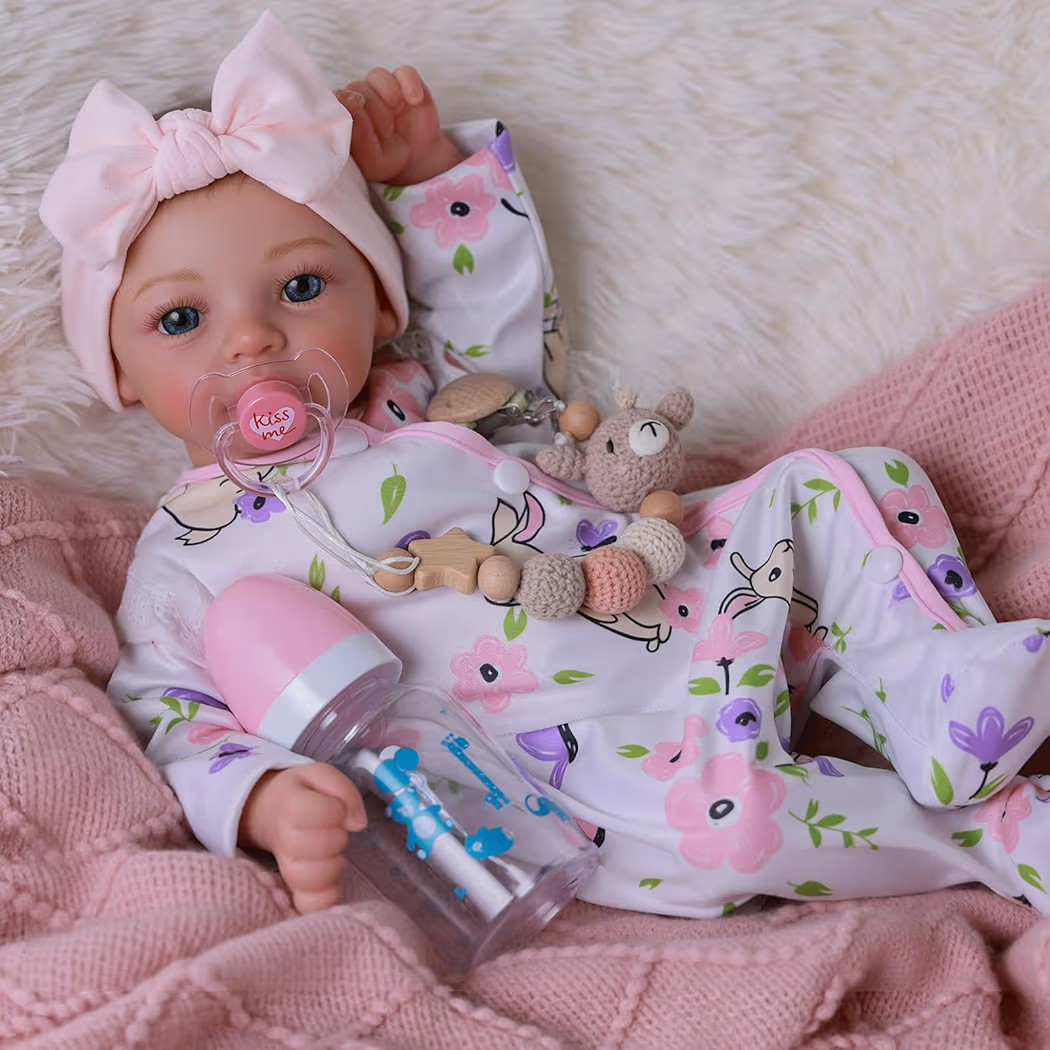 BABESIDE 18-Inch Reborn Baby Doll Girl Bebe Reborn de Silicona Real Life Baby Dolls
        Reali... | Amazon (US)