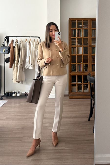 Beige/neutral tone workwear from Ann Taylor 

• tank - linked to similar option from Nordstrom 
• heels - Naturalizer, exact color is not available, but a new similar one is going to be available during the NSALE! Add to your wishlist 

#LTKworkwear #LTKstyletip