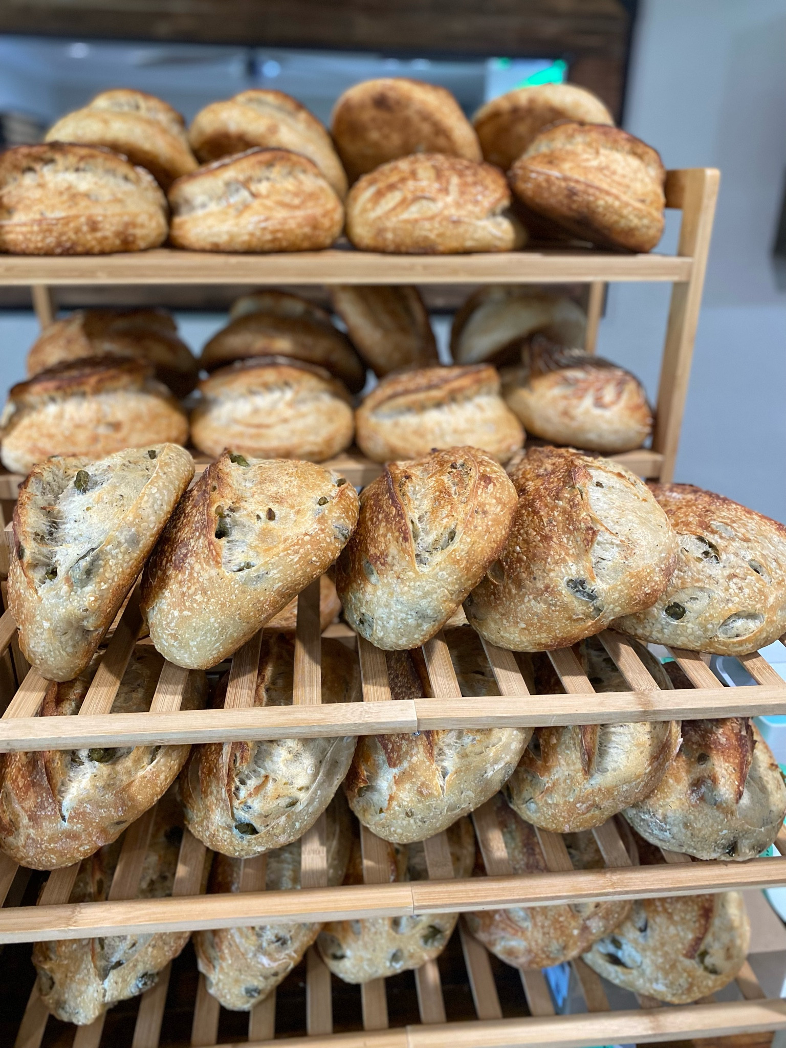 Cottage bakery bread racks 