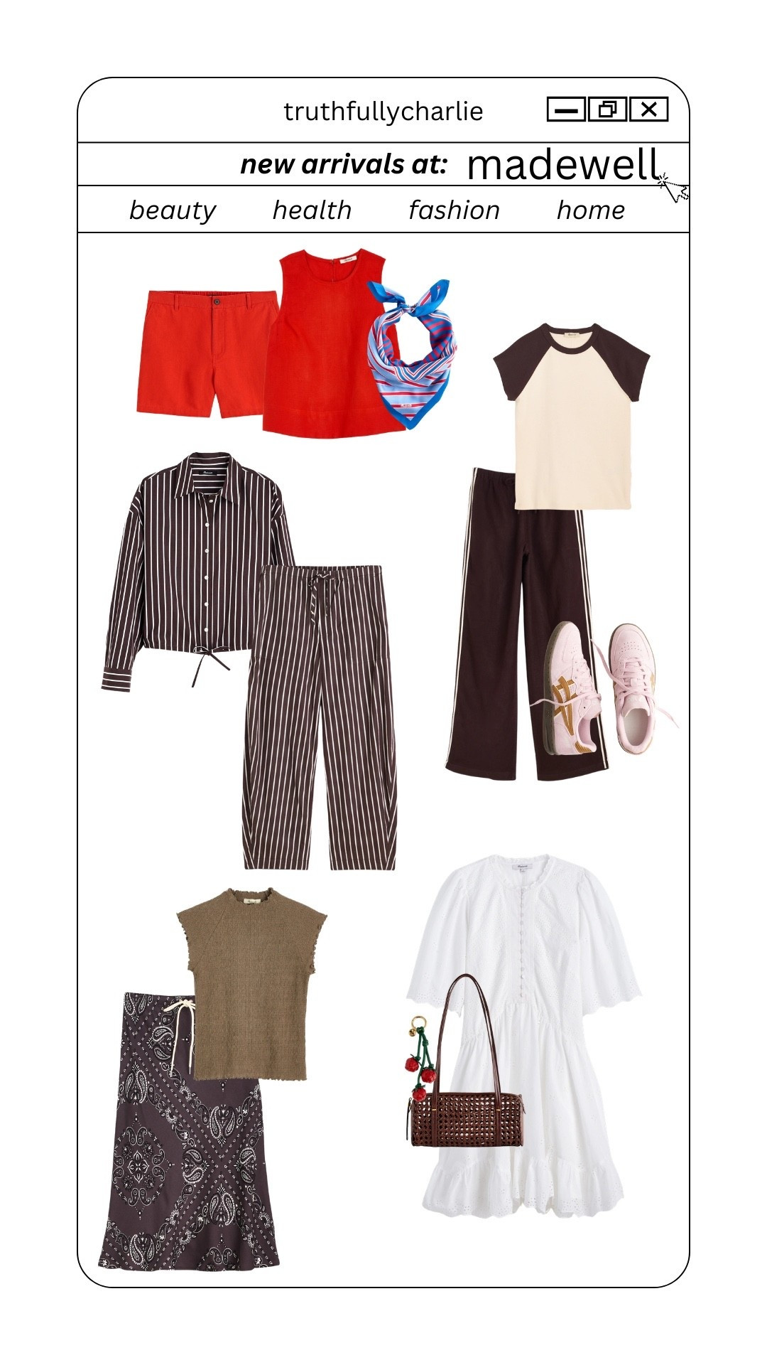 Lots of reds and browns at Madewell right now! I’m obsessed with the matching sets and natural fibers 🤩 

Use code FRESH for 25% off dresses and flats! 

#LTKSeasonal #LTKSaleAlert #LTKPetite