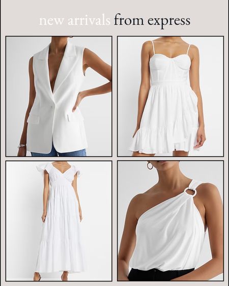 express new arrivals -
white sundress, blazers, cute tops, spring style

#LTKunder100 #LTKSeasonal