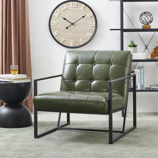 Billings Faux Leather Armchair | Wayfair North America