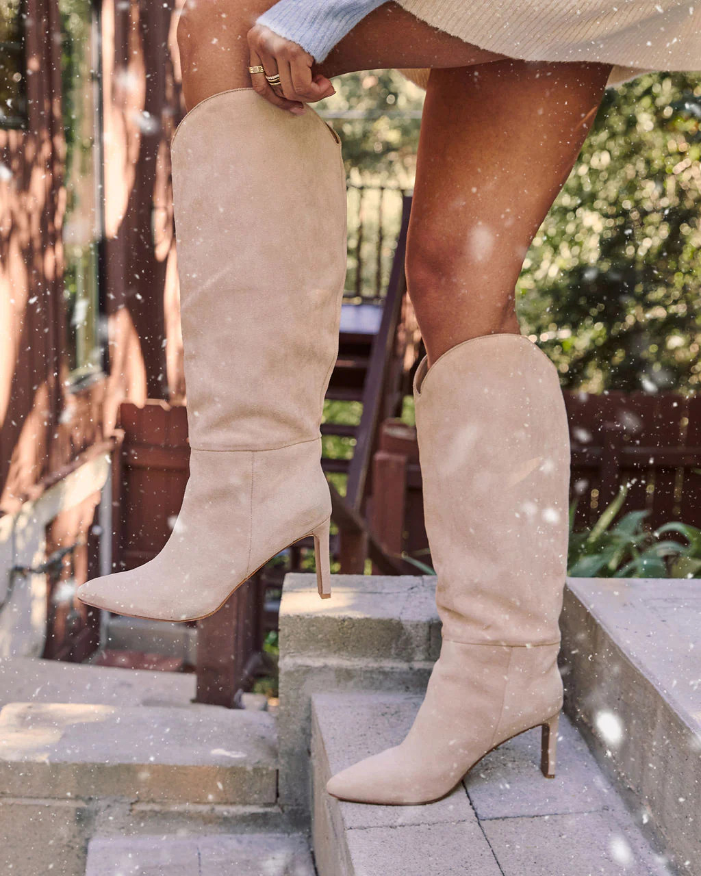 Honeyed Haze Suede Knee High Boots | VICI