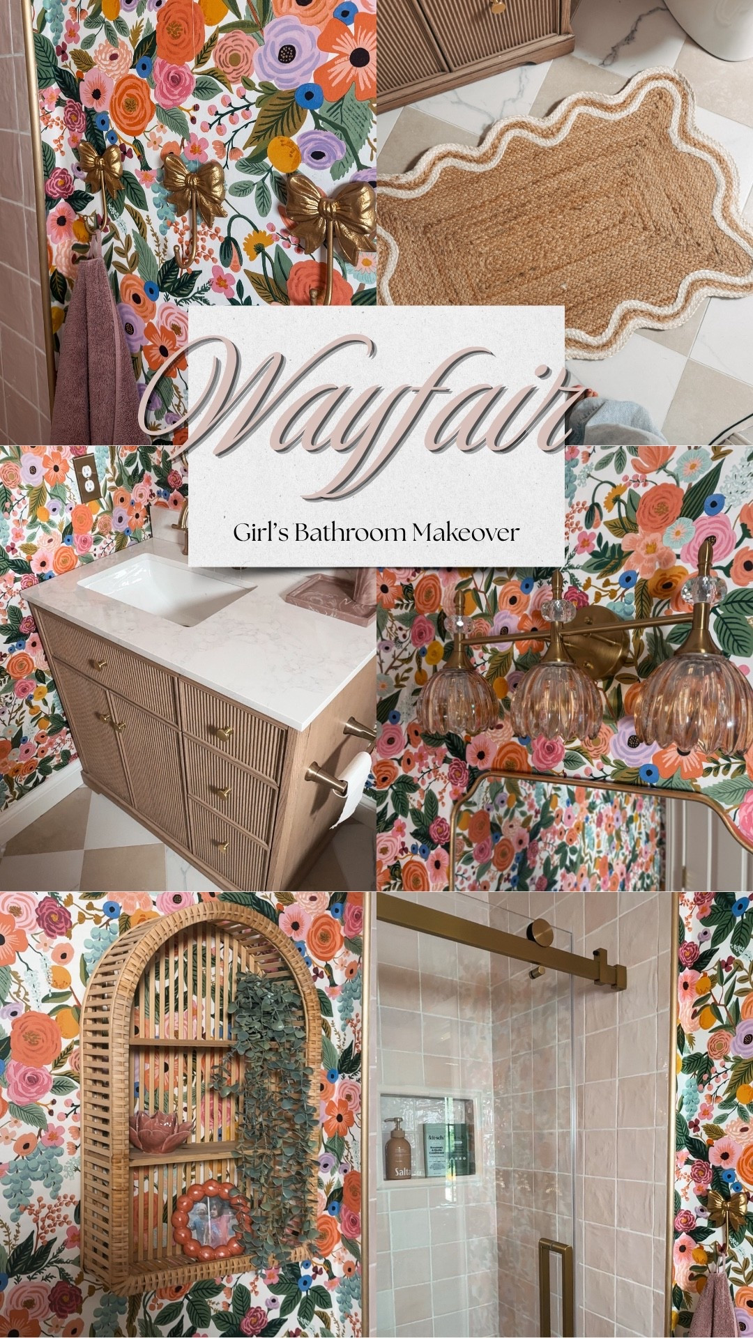 #Ad This little bathroom got the biggest glow-up 🌸✨ @Wayfair made it so easy to bring our vision to life, and now it’s a space my daughter absolutely loves. #WayfairPartner #Wayfair

#LTKHome #LTKKids #LTKvlog