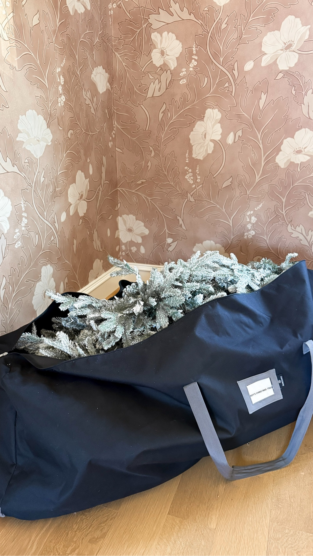 Christmas tree storage, flocked tree, holiday organization 

#LTKHome #LTKFindsUnder100 #LTKSeasonal