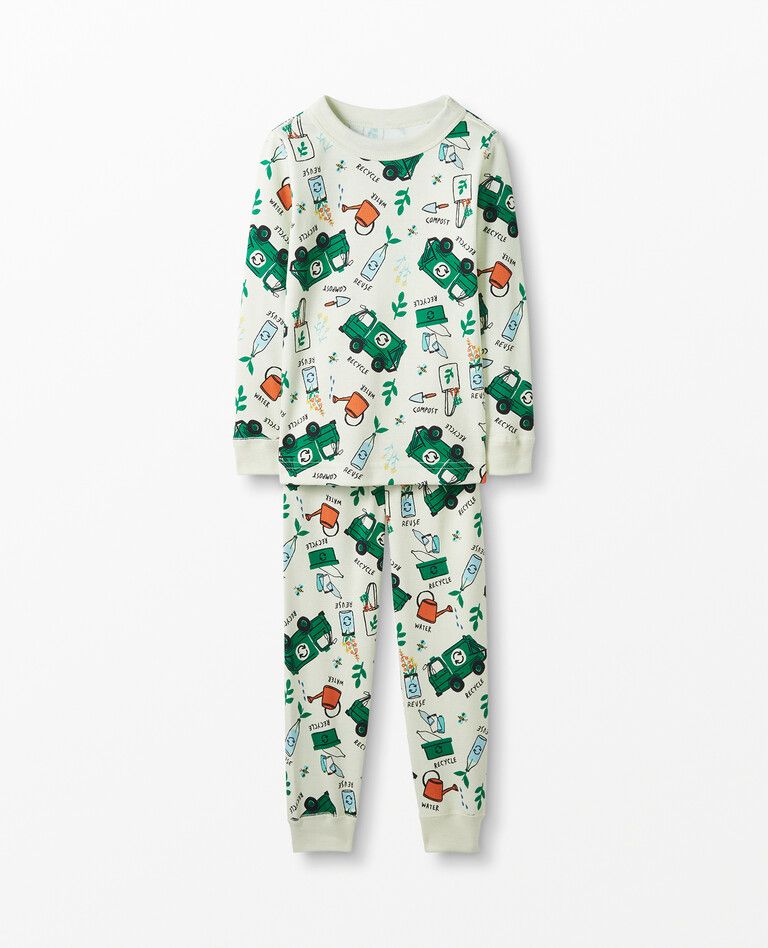 Earth Day Long John Pajamas In Organic Cotton | Hanna Andersson