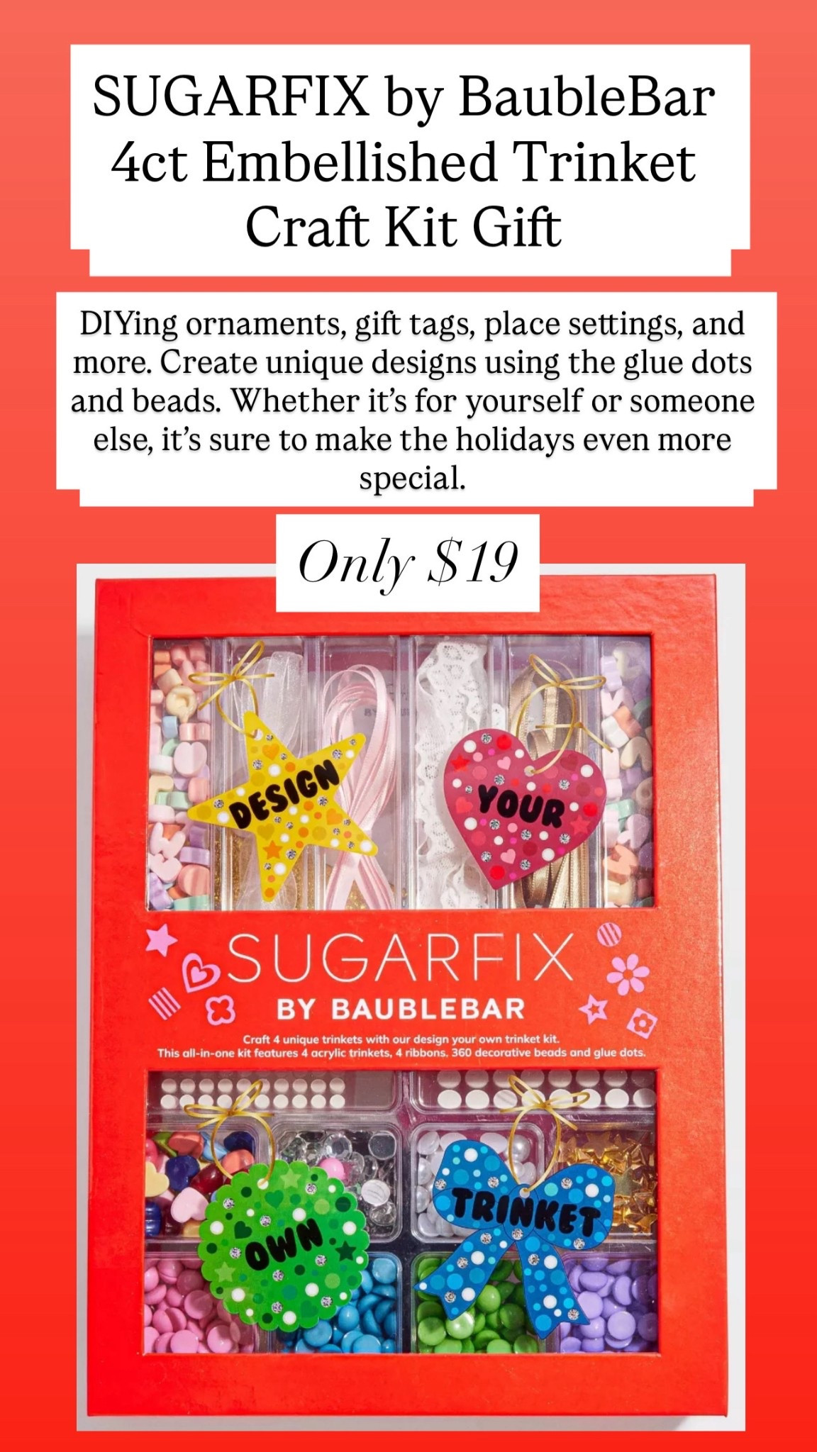 DIYing ornaments, gift tags, place settings, and more. Create unique designs using the glue dots and beads. Whether it’s for yourself or someone else, it’s sure to make the holidays even more special.

#LTKHoliday #LTKGiftGuide