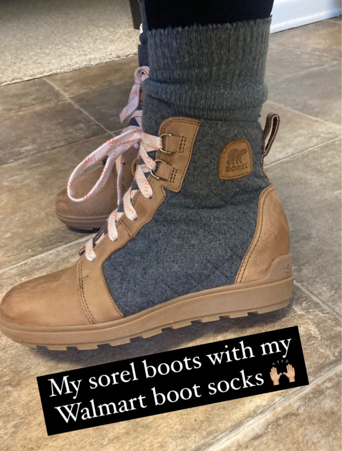 I’m wearing a size 8 :) I’m typically a solid 7.5, but knowing I’d wear these with thicker socks and the wedge I sized up a half size.

#LTKsalealert #LTKshoecrush #LTKCyberWeek