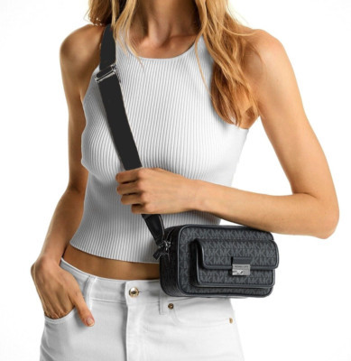 Michael Kors Shoulder Bag Bradshaw XS Pkt Camera cross Body Black New | eBay US