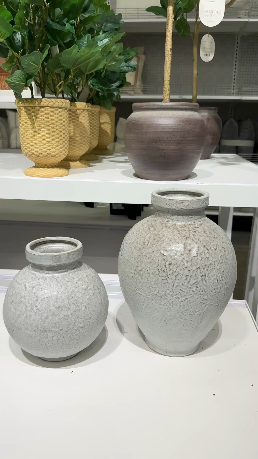 Round Vase, tall textured vase.
Scalloped basket.

#LTKHome