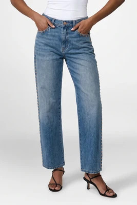 Lexi Mid Rise Bowed Straight | South Moon Under