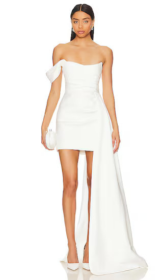 SAU LEE Brenda Dress in White. - size 4 | Revolve Clothing (Global)