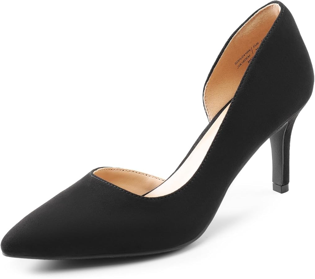 DREAM PAIRS Women's Dress High Heels Pumps Closed Pointed Toe Stiletto D'Orsay Shoes for Wedding ... | Amazon (US)