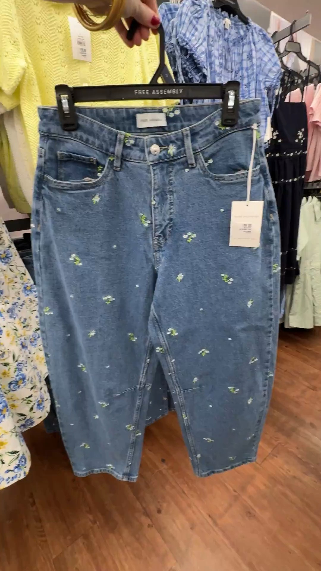 Floral embroidered jeans from Walmart! 

#LTKootd #LTKmomlife