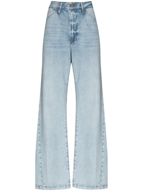 FRAME Le Baggy 阔腿牛仔裤 - Farfetch | Farfetch (CN)