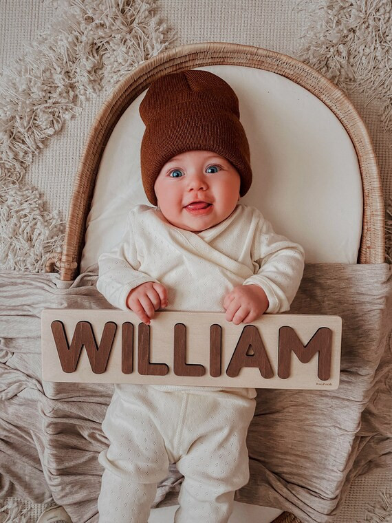 Natural Wood Name Puzzle for New Born | Etsy | Etsy (CAD)