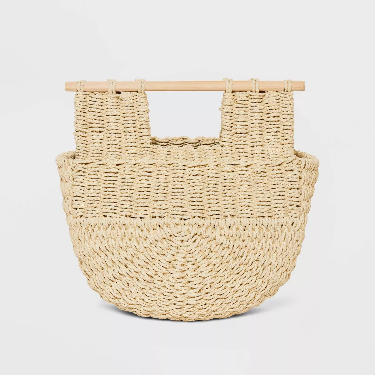Handheld Crescent Straw Tote Handbag - A New Day™ Natural | Target