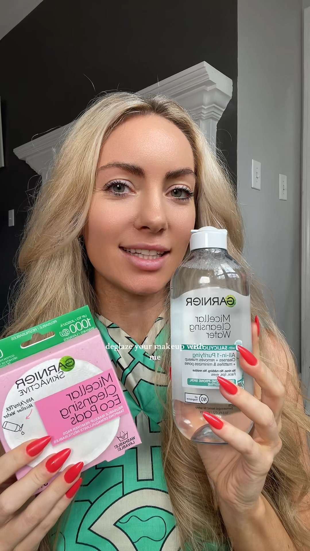 De-glaze with Garnier Micellar Water with salicylic acid 🩷🌱 

Removes oil, dirt, and makeup, revealing fresh, purified, and matte skin—without drying you out.

Garnier
#GiftedbyGarnier #DGWM #Garnier skincare 

#LTKFindsUnder100 #LTKFindsUnder50 #LTKBeauty