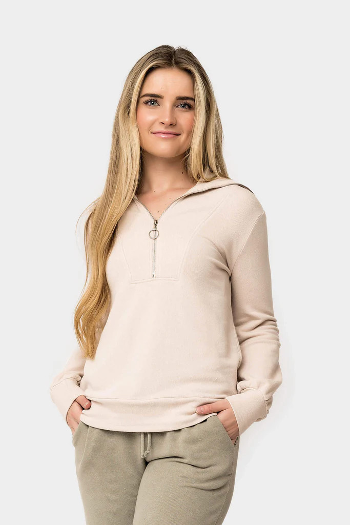 Luxe Lounge Half Zip Pullover | Gibson