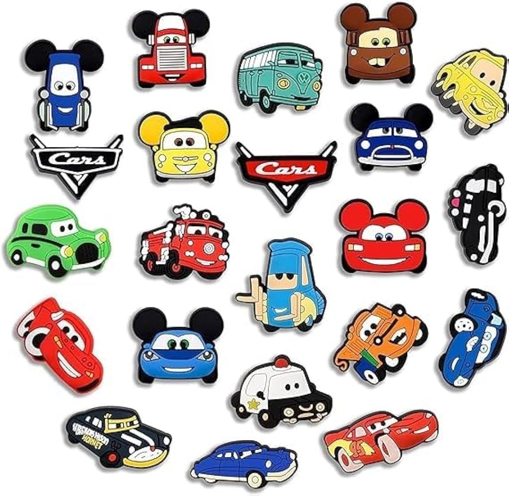 Car Croc Charm 22PCS Decorations PVC Shoes Charm for Croc Pins Clog Shoe Charms Cute Accessories ... | Amazon (US)