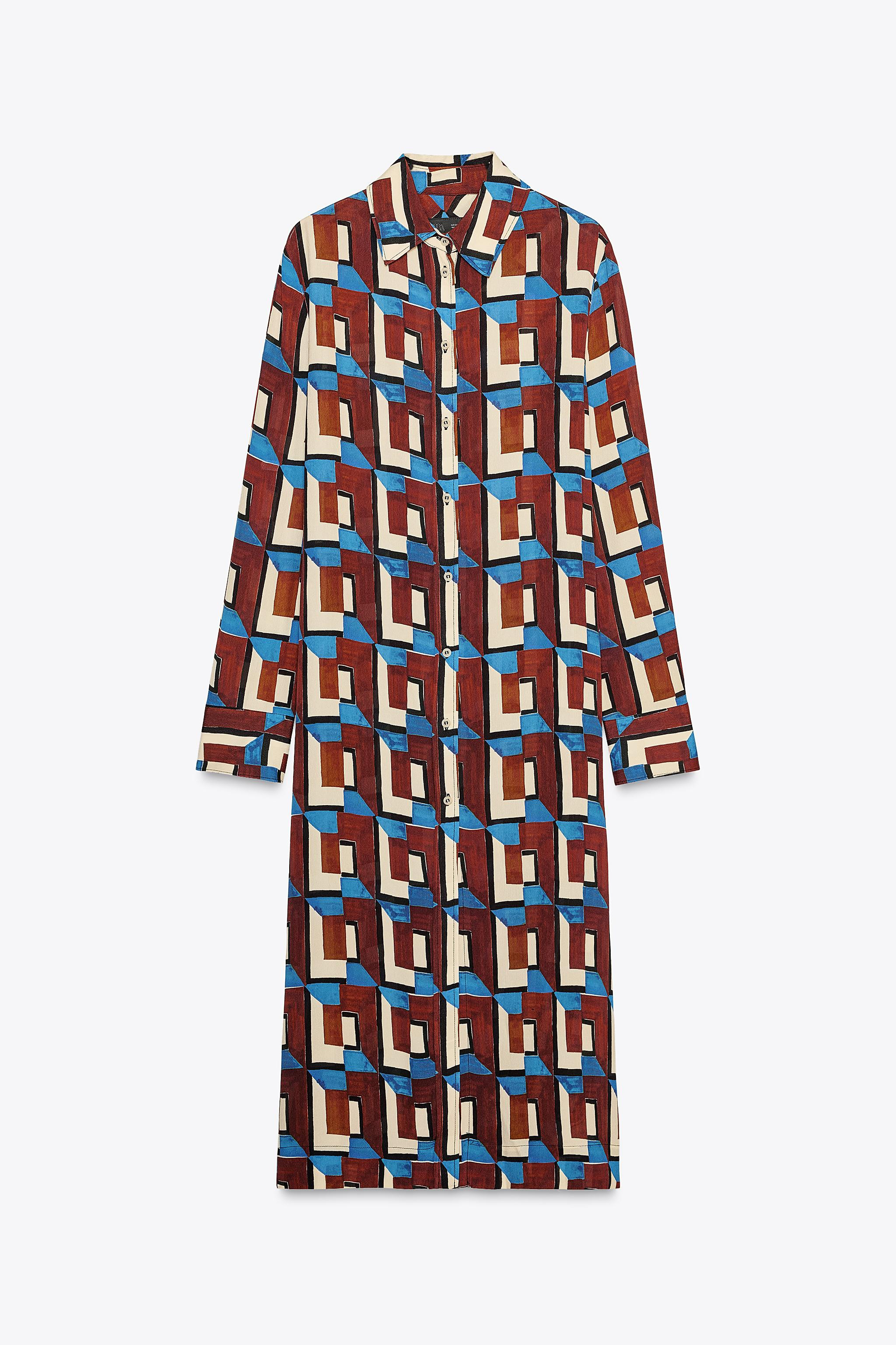 ZARA WOMAN COLLECTIONCamicia realizzata in filato di viscosa. Collo a revers e maniche lunghe con... | Zara IT