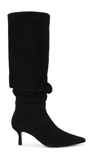 Jordi Suede Slouch Boot in Black | Revolve Clothing (Global)