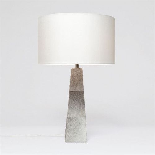 Made Goods Alumet Table Lamp 16 in D x 30 in H Gray Hair-On-Hide | Gracious Style