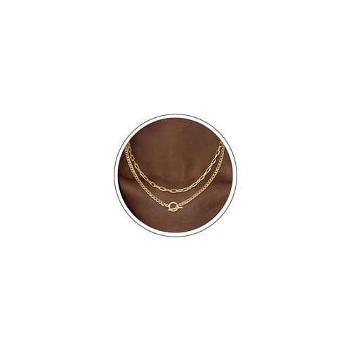 CHESKY Layered Necklaces for Women, 14K Gold Plated Chain Necklace Trendy | Amazon (US)