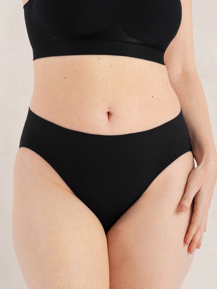 Truekind Ultra-Soft Essentials Brief Shapewear Black S | Shapermint