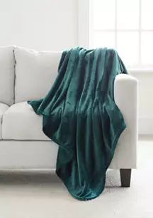 Solid Plush Throw Blanket | Belk