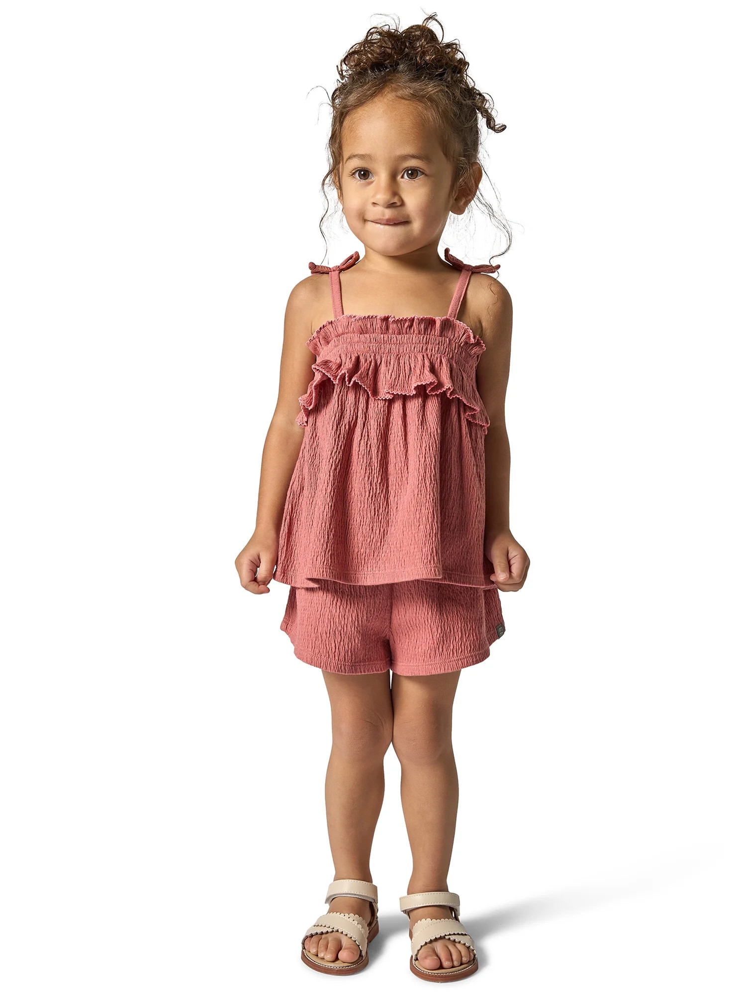 Modern Moments Toddler Girl Smocked Short Set, 2-Piece, Sizes 12M-5T | Walmart (US)