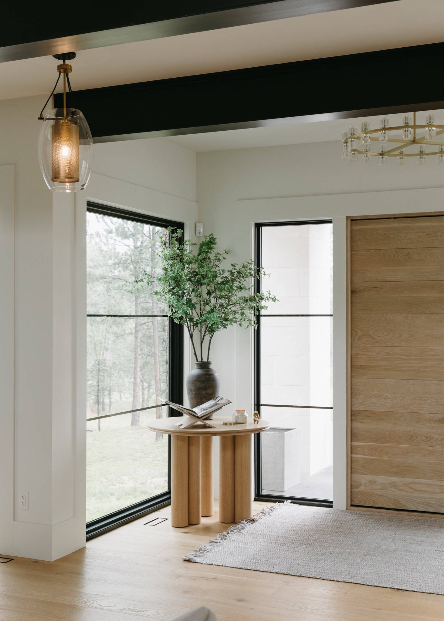 Entry decor. I used the Tall Vase from the Rustic Brown Ceramic Collection. 18” H. Love the added height in this corner from the oversized greenery.

#LTKdayinmylife #LTKSeasonal #LTKHome
