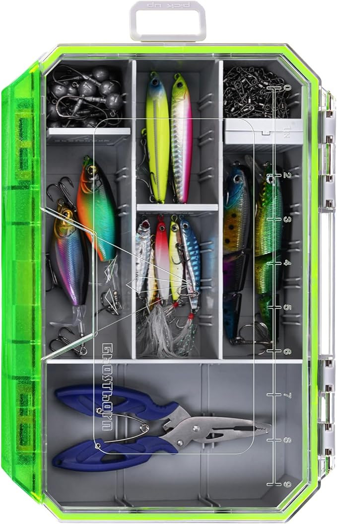 Ghosthor Fishing Tackle Box, Waterproof 3600 and 3700 Tackle Trays, Plastic Tackle Box Organizer ... | Amazon (US)