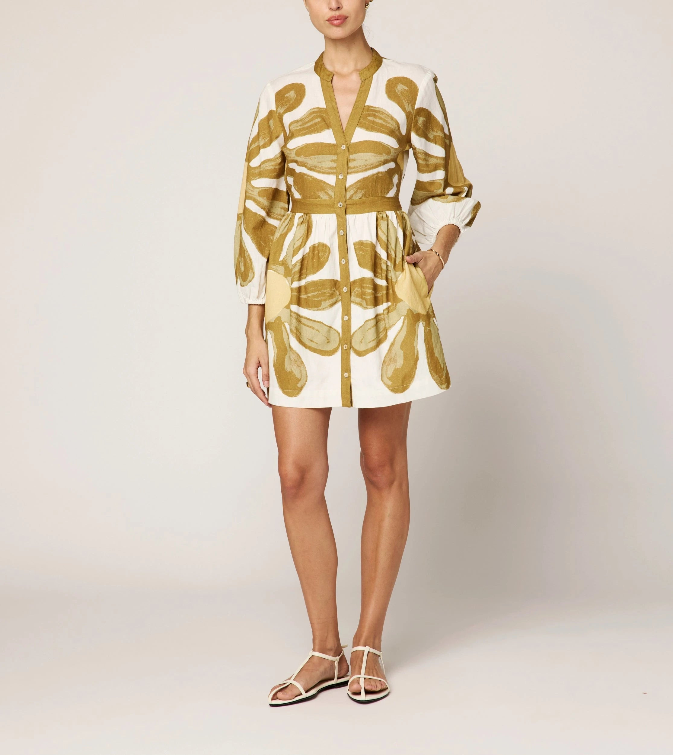 Pierre Short | Floral Placed Print | Cleobella