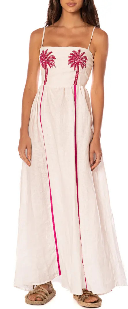 Maaji Ela Tropical Haven Linen Cover-Up Maxi Dress | Nordstrom | Nordstrom