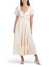 Twist Bust Tie Back Dress | TJ Maxx