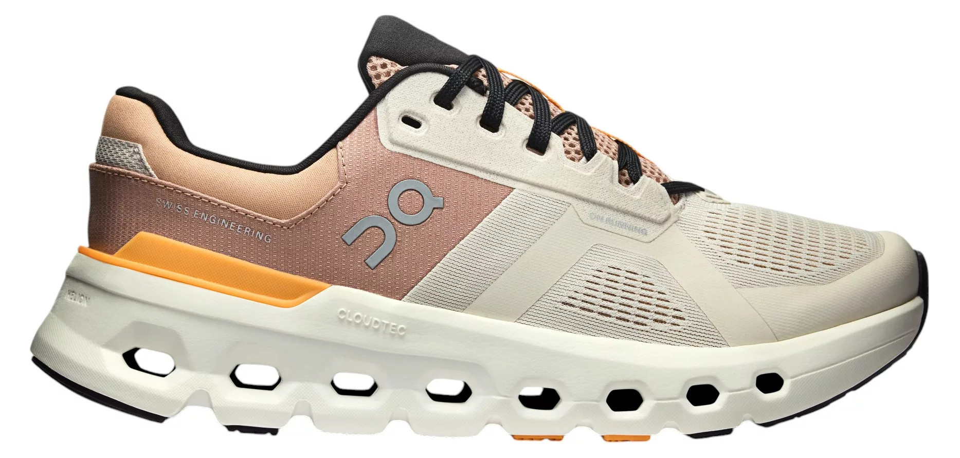 On Women's Cloudrunner 2 Running Shoes, Size 9.5, Chalk Pearl/Orange | DICK'S Sporting Goods